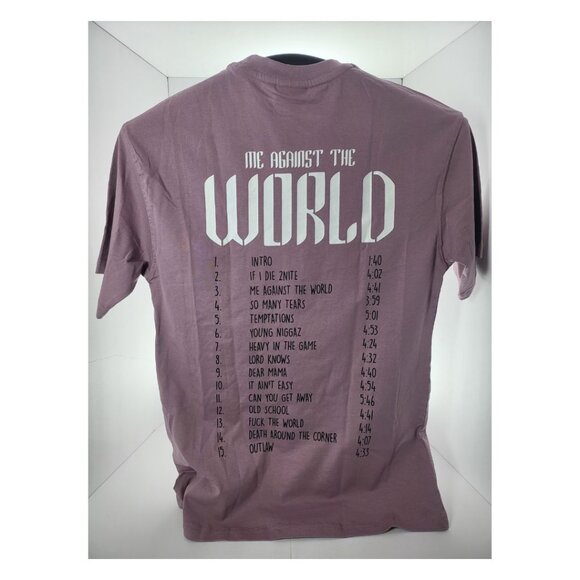 BONKERS TEE, TUPAC "ME AGAINST THE WORLD" ALBUM, XS (OVERSIZED) - Picture 2 of 3